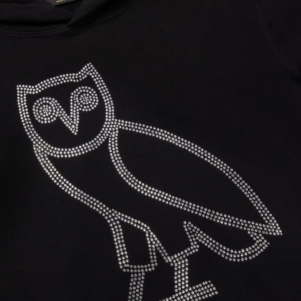 OVO OG Owl Rhinestone Hoodie Size XL Women